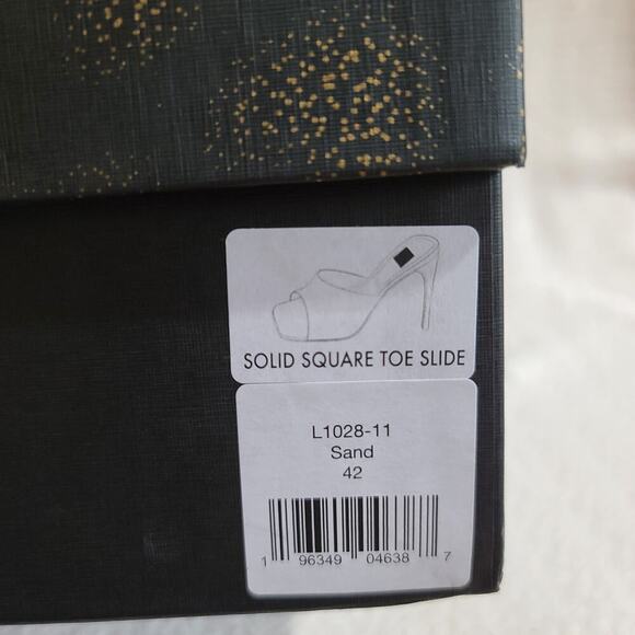 Lita by Ciara Solid Square toe Slide size 42/10.5 Sand - Picture 7 of 7